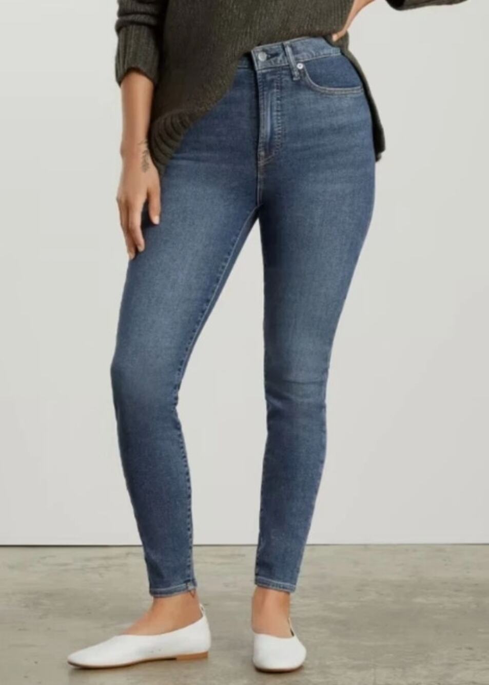 Everlane Organic Cotton Blend The Way High Skinny Jean Women's Size 27 Luxury